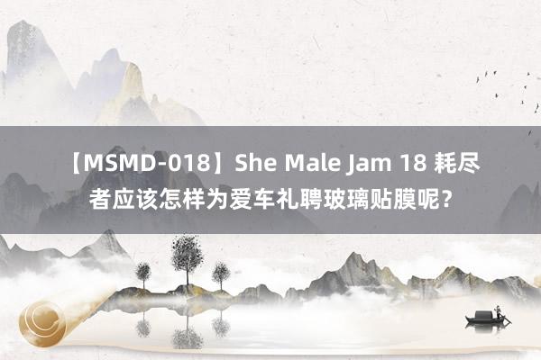 【MSMD-018】She Male Jam 18 耗尽者应该怎样为爱车礼聘玻璃贴膜呢？